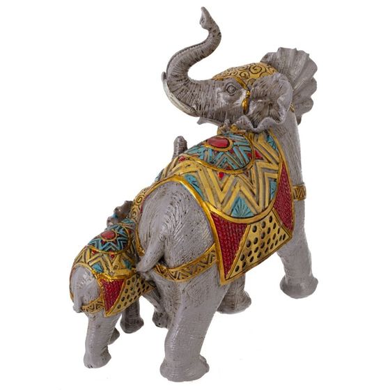 Фигурка декоративная &quot;Слоны&quot;, L19 W10 H19,5 см