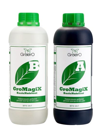 Удобрение для гидропоники &quot;GroBro&quot; GroMagiX A+B, 1000мл