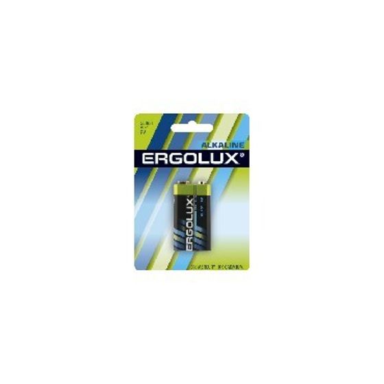 Батарейка Ergolux Alkaline 6LR61 BL-1 9V 600mAh (1шт) блистер