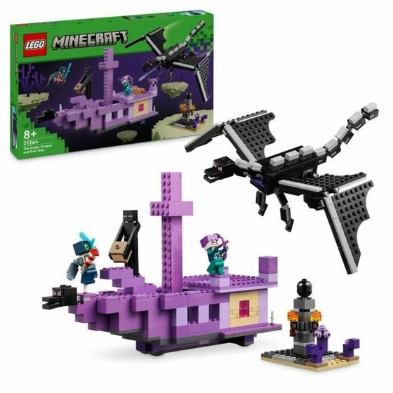 Lego Ender Dragon &amp; Ship цветной строительный набор