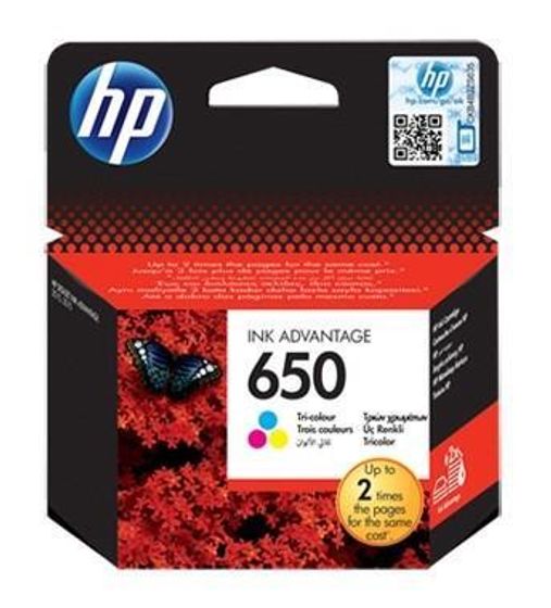 Картридж струйный HP 650 CZ102AE/CZ102AK многоцветный (200стр.) для HP DJ IA 2515/2516