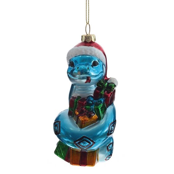 Украшение новогоднее &quot;Змея&quot;(цена  за один вид), L6 W6 H13,5 см, 4в.