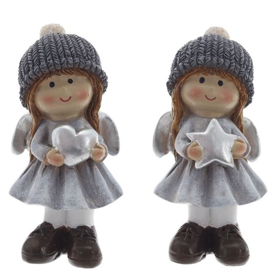 Фигурка декоративная &quot;Ангел&quot;, L4,5 W4,5 H9,5 см, 2в.