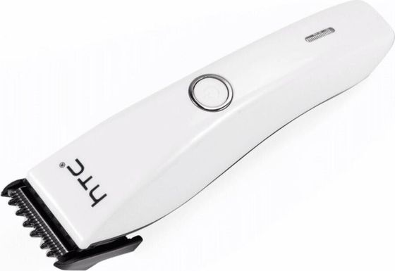 Машинка для стрижки HTC AT-206 аккум./сеть (насадок 1шт) белый