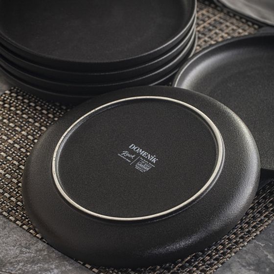 Тарелка десертная ROCK BLACK 21см