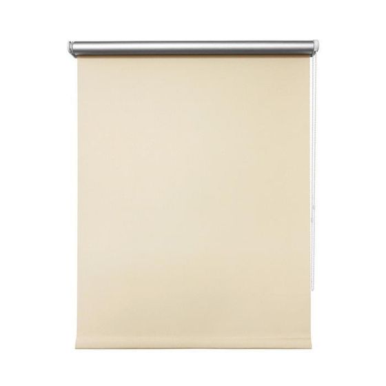 Рулонная штора блэкаут «Сильвер», 140 х 175 см, цвет кремовый