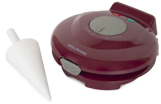 Вафельница Willmark WM-103R 750Вт красный/серый