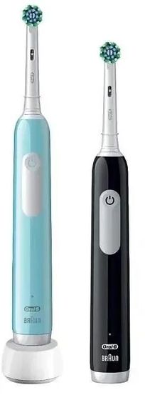 Набор зубных щеток электрических Oral-B Pro Series 1 бирюзовый/черный