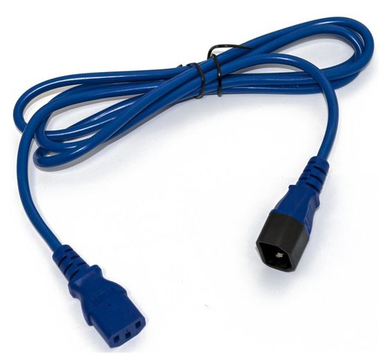 Шнур питания Hyperline PWC-IEC13-IEC14-3.0-BL C13-С14 проводник.:3x1.0мм2 3м 250В 10А (упак.:1шт) синий