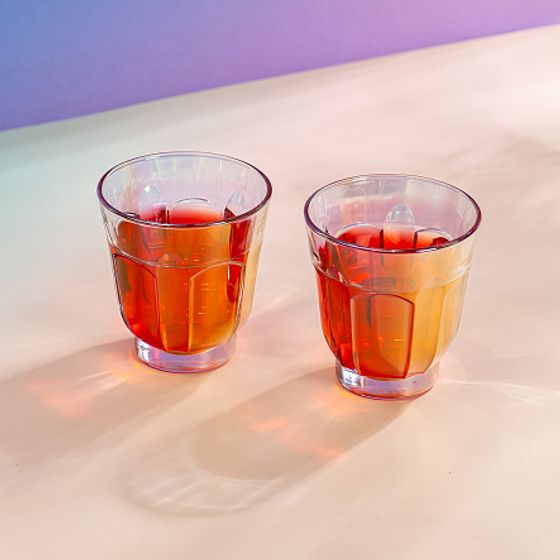 Набор стаканов РОМАН ЗОЛОТИСТЫЙ ХАМЕЛЕОН 2шт 250мл низких