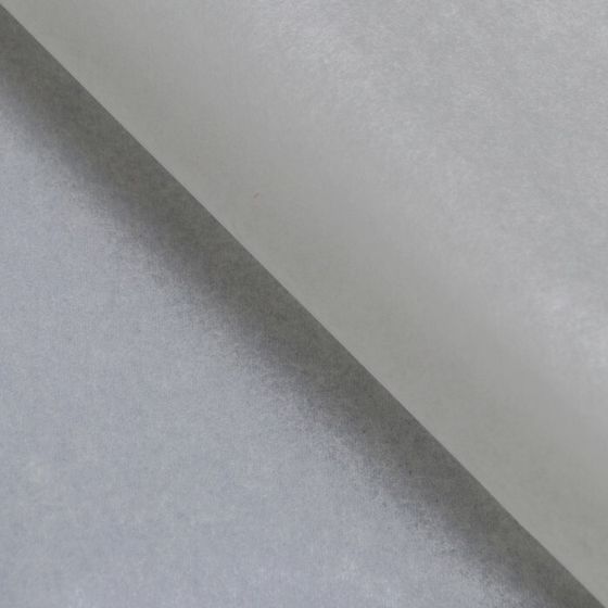 Бумага упаковочная тишью, дымчато белая, 50 х 66 см
