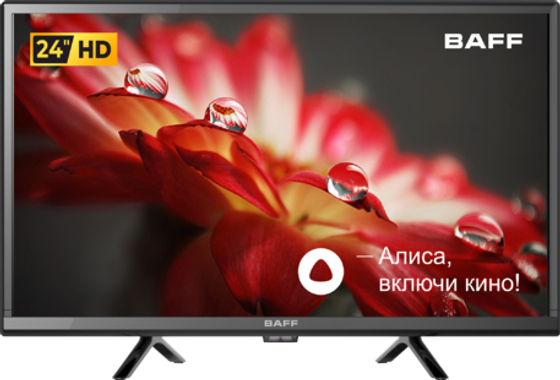 Телевизор LED 24&quot; Baff 24Y HD-R черный SmartTV