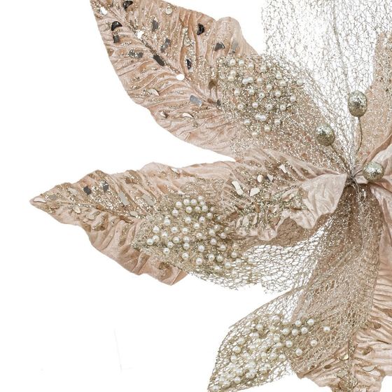 Цветок искусственный &quot;Пуансеттия&quot;, L48 W48 H38 см