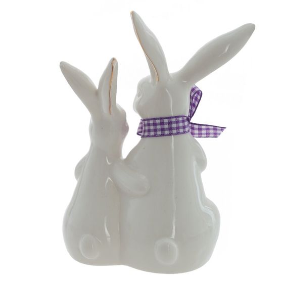 Фигурка декоративная "Зайцы", L10 W6,5 H14,5 см