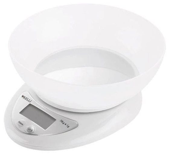 Весы кухонные Kelli KL-1530 5кг белый