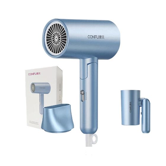 CONFU Hair Dryers 1800w Negative Ion Hair Care High Power High Airflow Quick Dry Foldable Blower KF3140