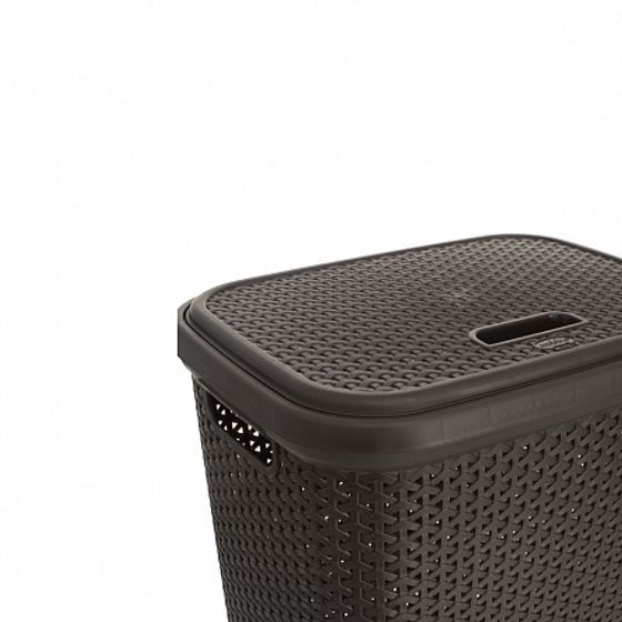 Корзина для белья RATTAN коричневая 55л
