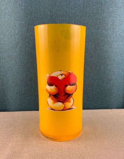 !09 Ваза "Радость" трубка 107 Мишка с сердцем в руках