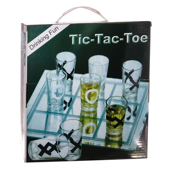 Игра настольная (питейная) &quot;Крестики-нолики&quot;, L25 W6 H25 см
