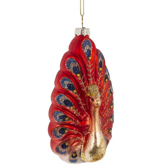 Украшение новогоднее "Павлин", L7 W4,5 H14 см
