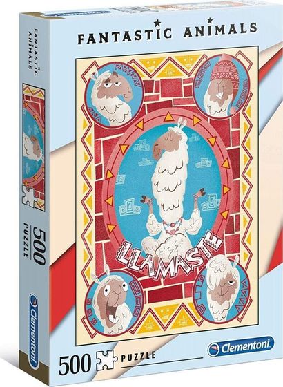 Пазл Clementoni 500 деталей Фантастические животные - Llamaste