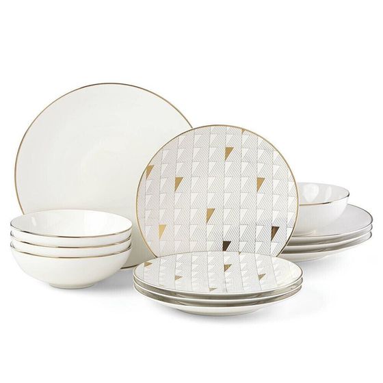 Trianna 12-Pc. Dinnerware Set, Service for 4