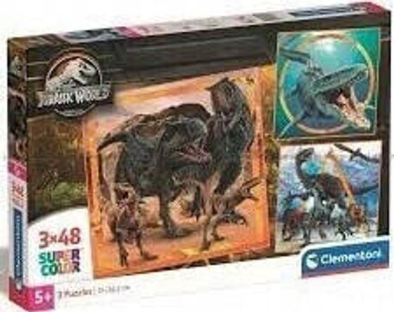 Clementoni Clementoni Puzzle 3x48el SuperColor square Jurassic World 25314