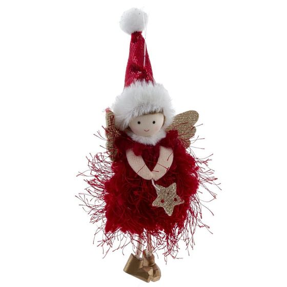 Изделие декоративное подвесное &quot;Девочка-ангел&quot;, L7 W4 H20 см, 3в.