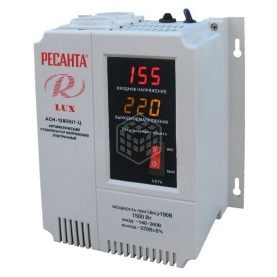 Стабилизатор напряжения Ресанта АСН-1 500 Н/1-Ц Lux 1500Вт