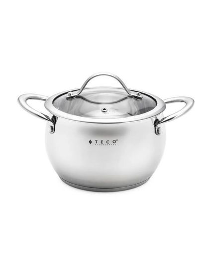 Кастрюля Teco TC-C2900-04 2,9л стек.кр серебристый
