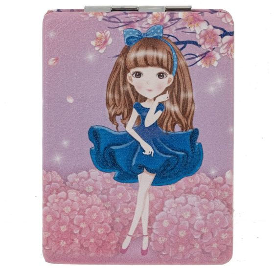 Зеркало карманное, Д6 Ш8,5 В1 см, 4в.