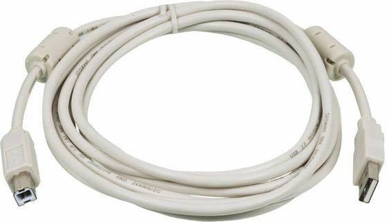 Кабель Ningbo USB A(m)-USB B(m) ферритовый фильтр 3м серый (USB2.0-AM/BM-3M-MG)
