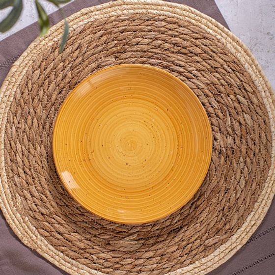 Тарелка десертная TWIST медовый 20см