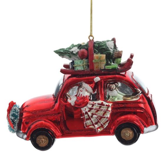 Украшение новогоднее "Машинка", L12,5 W5,5 H9 см