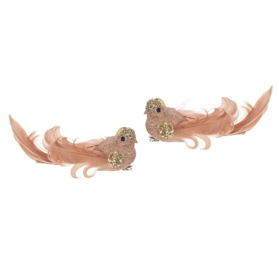 Изделие декоративное &quot;Птичка&quot;, L11 W4 H4,5 см, 2в.