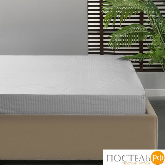 MEDSLEEP ЛИНДАУ св сер Простыня на резинке 180х200х25-1, 1 пр., хл.