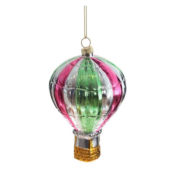 Украшение новогоднее &quot;Воздушный шар&quot;, L8 W8 H13,5 см, 2в.