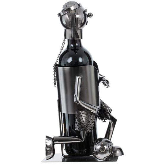 Подставка для бутылки &quot;Футболист&quot;, Д13 Ш16,5 В21 см