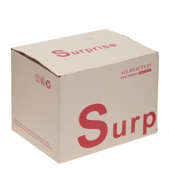 Кружка с крышкой, 400 мл, L14 W9,5 H10,5 см, дизайн микс