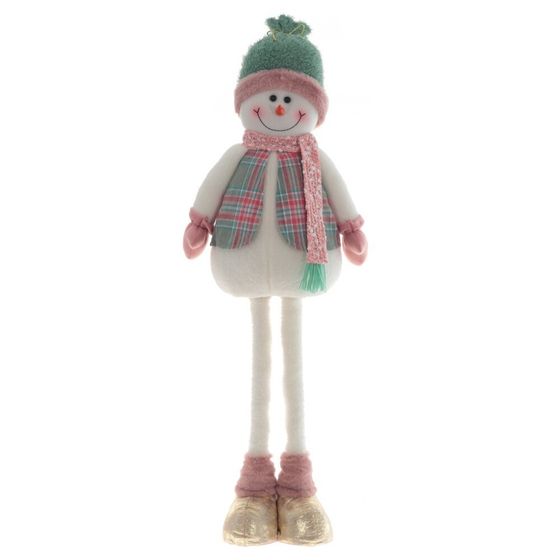 Игрушка набивная &quot;Снеговик&quot; (телескоп ноги), L27 W13 H106/43 см, 2в.