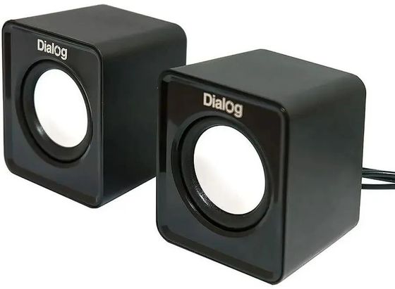 Колонки 2.0 Dialog Colibri AC-02UP BLACK 5W RMS 6Вт черный