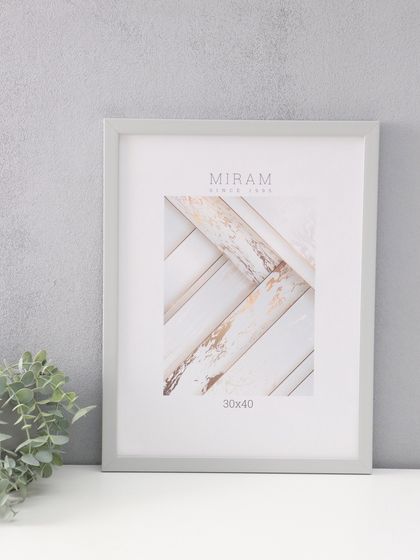 Фоторамка пластик &quot;МИРАМ&quot; 30х40 св. серый