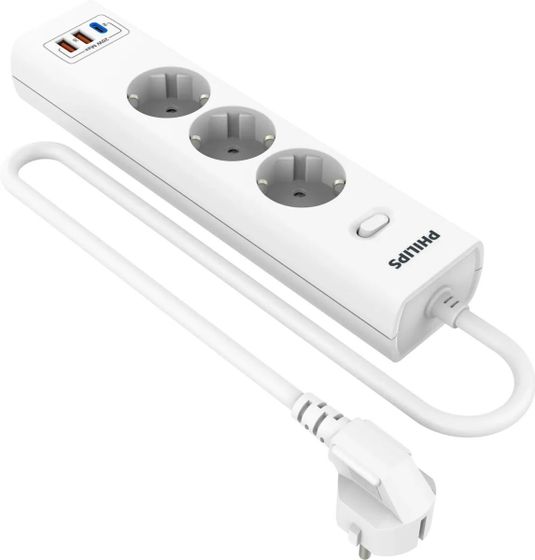 Сетевой фильтр Philips CHP4336WA/51 3роз. 2м белый
