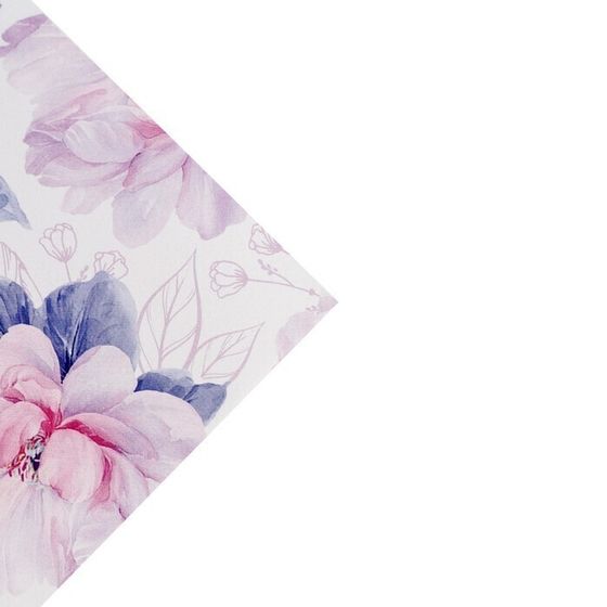 !Бумага упаковочная 2 листа глянцевая «Нежные цветы», 70 × 100 см
