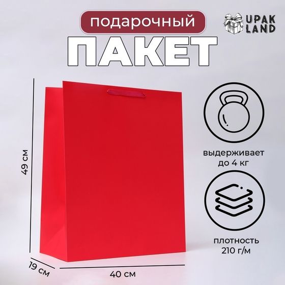 Пакет ламинированный вертикальный «Фуксия», XL 40×49×19 см