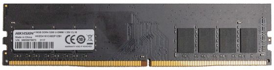 Память DDR4 16Gb 3200MHz Hikvision HKED4161CAB2F1ZB1/16G RTL PC4-25600 CL18 288-pin 1.35В Ret