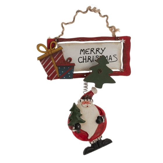 Изделие декоративное подвесное &quot;Дед Мороз&quot;, L14 W0,5 H19 см, 4в.