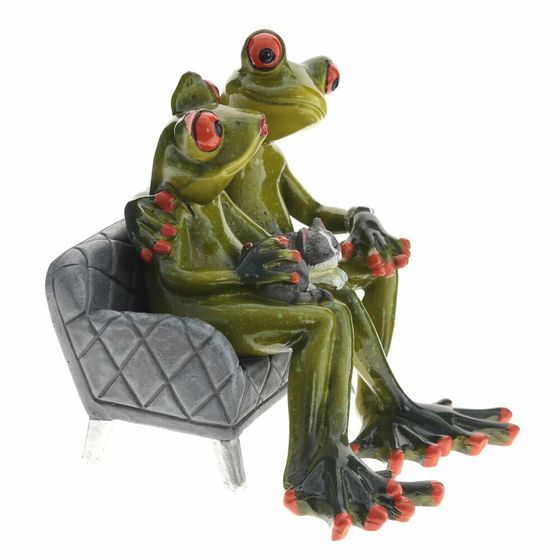 Фигурка декоративная &quot;Лягушки&quot;, Д13 Ш12 В12 см