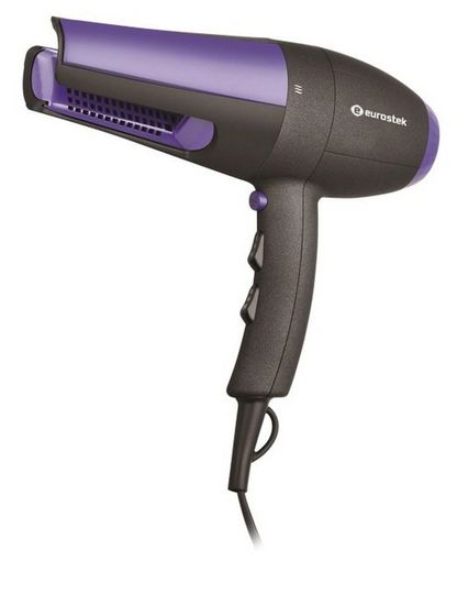 Фен Eurostek EHD-RC01A 2200Вт черный/фиолетовый