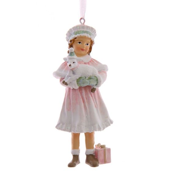 Украшение новогоднее "Девочка", L5 W4 H11 см, 2в.